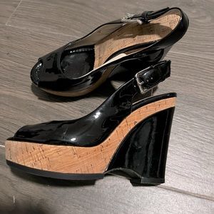 Donald J. Pliner black Platform sandals